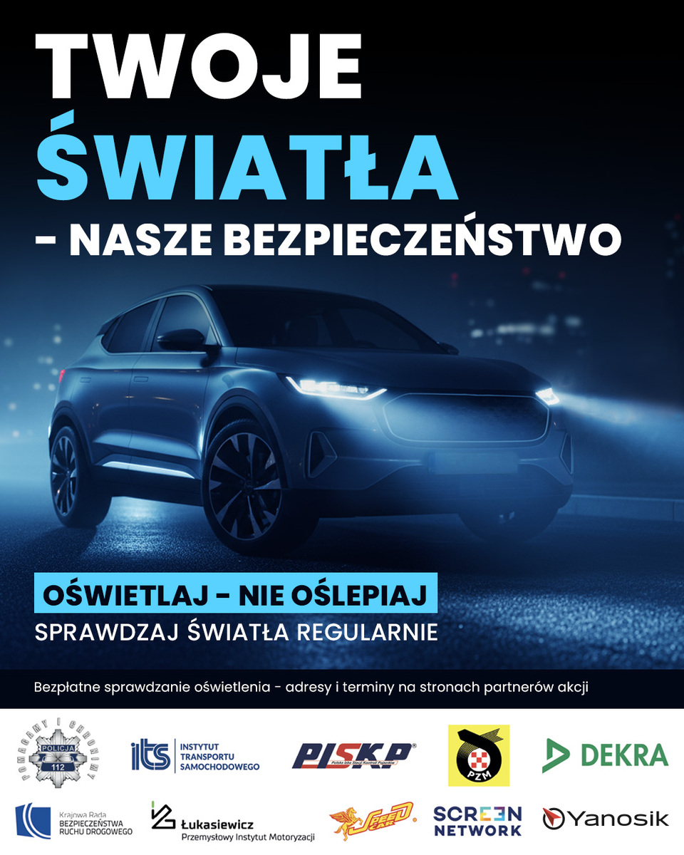 Start 11. edycji kampanii „Twoje światła – Nasze bezpieczeństwo”